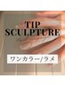 【NEW★】チップ長さ出し＋ワンカラーorラメ ￥10500→￥9800