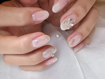 ノンノンネイル(Nonnon.nail)/ホワイトグラデーション