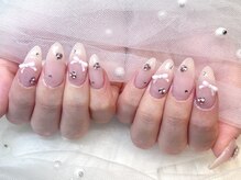 モカ 京橋(moca)/【Ayano】リボンネイル