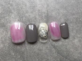 カラネイル 南森町店(calla nail)/ふわっとインクアート