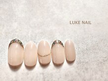 ルークネイル 恵比寿店(LUKE NAIL)/シェルスキニーフレンチ　春夏