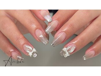 ネイルアンブラ 天王寺店(Nail Ambra)の写真/感度高いネイリストがシーンに合わせてデザインをご提案！人気のリボンネイルも◎指先を見るたびに気分UP♪