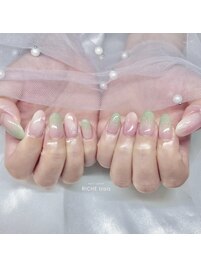 桃ネイル