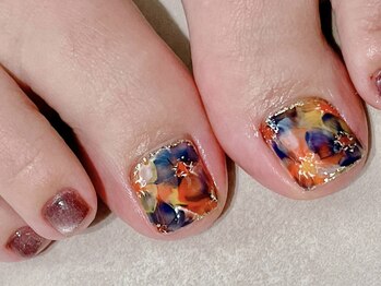 デシカ(DeSica)/大人フラワーネイル＊手描きart