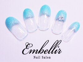 (204)キラキラグラデネイル