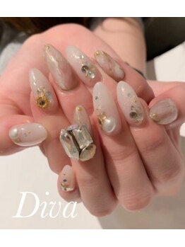 ネイルサロン ディーバ ギンザ(Nail salon Diva GINZA)/一点盛りネイル