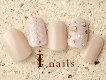 アイネイルズ 町田店(I nails)/シンプルビジューアート 7480円