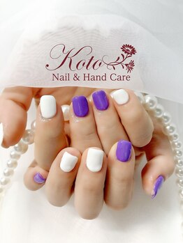 コト(KOTO)/ワンカラー/紫/白