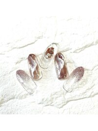 くすみぴんくニュアンスネイル