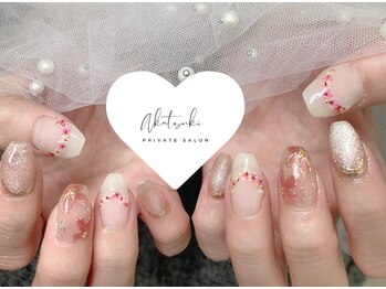 押し花 桜ネイル