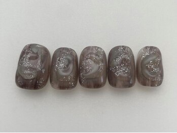 アイネイルズ 池袋店(I-nails)/モーブラメ