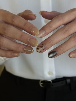 ロア(LOA.)/ヒョウ柄ネイル