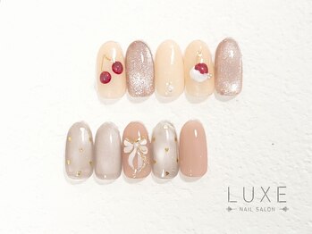 リュクス 流山おおたかの森店(Luxe)の写真/【トレンド定額デザイン8400円】フォトギャラリーに全デザイン掲載♪全行程手作業の丁寧な施術が人気の秘訣