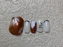 カラネイル 南森町店(calla nail)/秋冬フットネイル