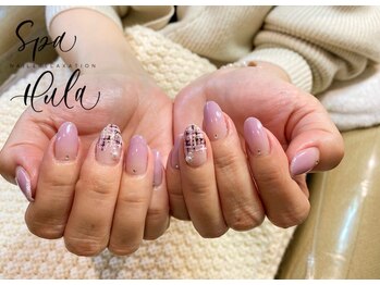 スパフーラ(Spa HULA)/ツイードネイル