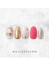 ネイルステーション ルミネ新宿1店(NAIL STATION)/クリスマスネイル／パラジェル