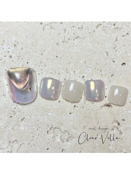 ネイルサロンクリアヴィラ(nail salon clear villa)/フットデザインチョイス☆¥9350