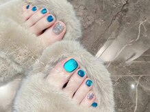 トゥートゥー(TOUTOU)/青マグネットxラメ