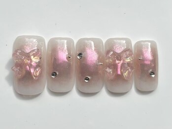 ジェミーネイル イケブクロ(Jemiy nail ikebukuro)/チークミラーリボン¥9000