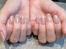 キラキラフラッシュネイル