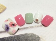ネイルサロン リリオ(Nail Salon Ririo)/お花フットネイル