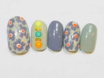 ネイルサロン ドレリッチ 大宮店(drerich)/【6990】マリメッコグレー