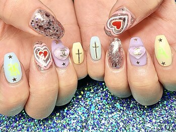 ネイルマフィア 渋谷(NAIL MAFIA)/カラフルポップアート