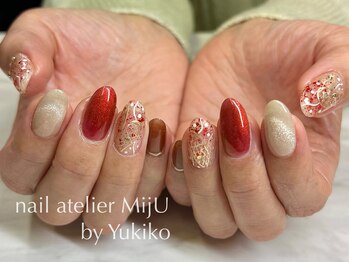 ネイル アトリエ ミジュ(nail atelier MijU)/バレンタインネイル