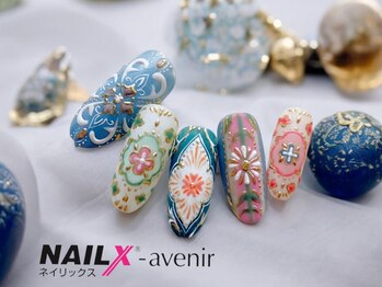 ネイリックス アヴェニール(NAILX avenir)の写真/圧倒的なクオリティの長さ出しで理想の手元♪折れにくく浮きにくいスカルプ★サロン探しで迷っている方に＊