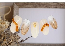 夏ネイル　上品　【9738】