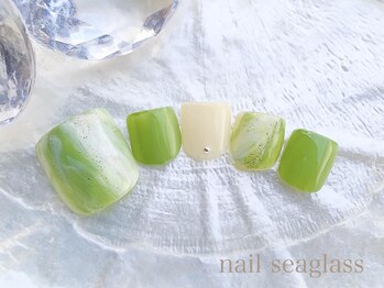 ネイル シーグラス(nail seaglass)/フット定額