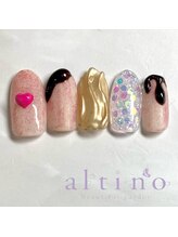 アルティノ ネイル ガーデン(altino nail garden)/ガーリーチョコネイル