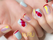 ヌル ネイル 新宿(NURU NAIL)/カラフル/オーロラ/ニュアンス