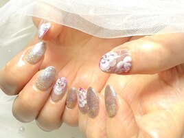 ☆華やかなフラワーネイル☆