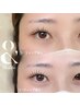 【下がりまつ毛さん必見】フラットラッシュ120本+＆healthy(パーマ)