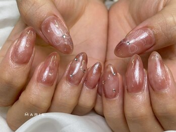 ザ マリー 三条店(THE MARIE)/4)7000円 リボンネイル 1120b