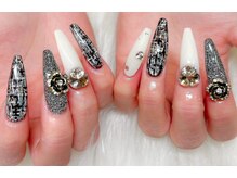 ネオリーアイラッシュ 恵比寿(neorii eyelash)/モノトーンネイル/シャネル風