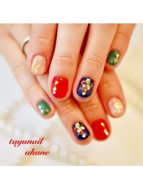 クリスマスネイル