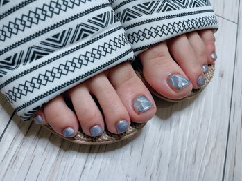 ネイル スパ ココプラス(Nail spa Cocoplus)/夏色天然石風ニュアンスネイル