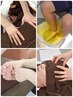【贅沢コース】もみほぐし30分＋足つぼ30分＋ヘッドスパ30分￥7500 足湯つき