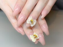 ローブセカンド(L'aube 2nd)/ジェル◆あざとリボンネイル