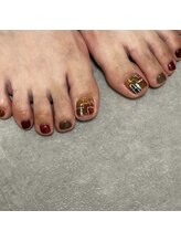 苑琳爪工(erin nail)/フット幾何学アートネイル