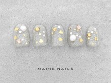 マリーネイルズ 表参道店(MARIE NAILS)/¥7,000 キラキラ ハート 1107c
