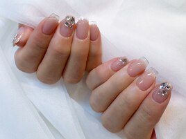 ★ベージュクリアフレンチネイル