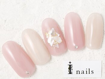アイネイルズ 新宿店(I nails)/ナチュラル大人ピンク