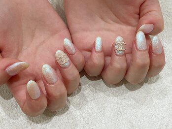 ネイルズアリー 立川店(Nails ally)/ブランドネイル×パールカラー