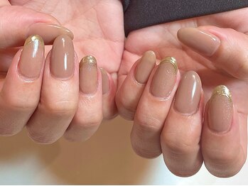 ネイルズ ララ(nails Lala)/ミラーフレンチ