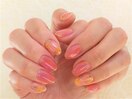 ふんわり押し花ネイル