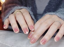 クーアネイル(kuua nail)/いちご　フレンチ　*