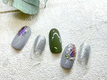 ネイルサロン ふるる 大須店/☆ミディアムネイル☆#140